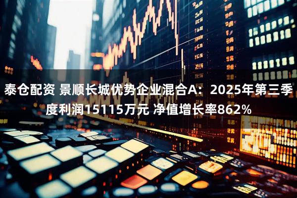 泰仓配资 景顺长城优势企业混合A：2025年第三季度利润15115万元 净值增长率862%